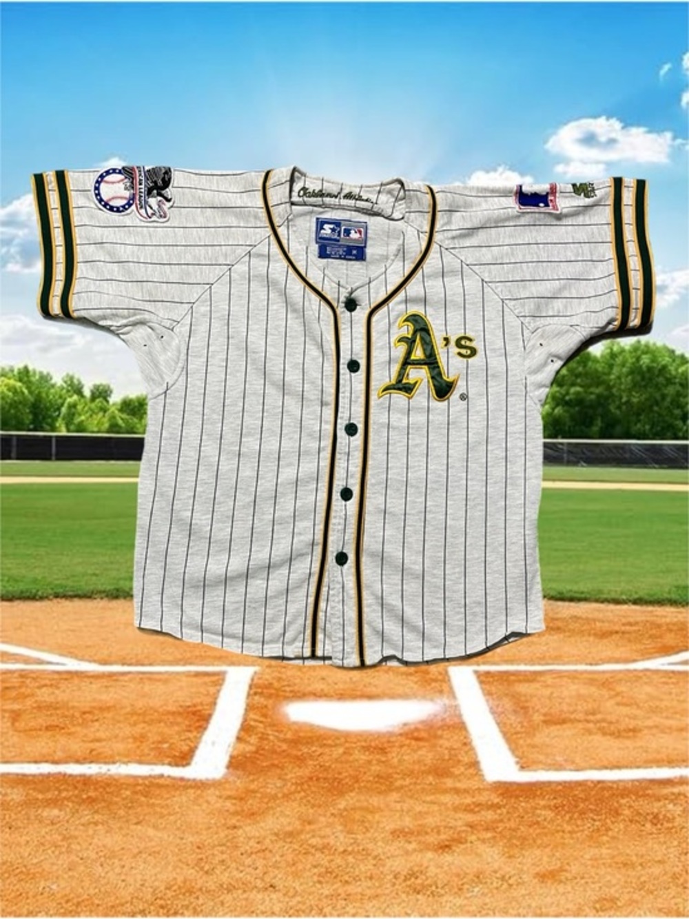 Vintage 90s STARTER Oakland A’s Baseball Jersey